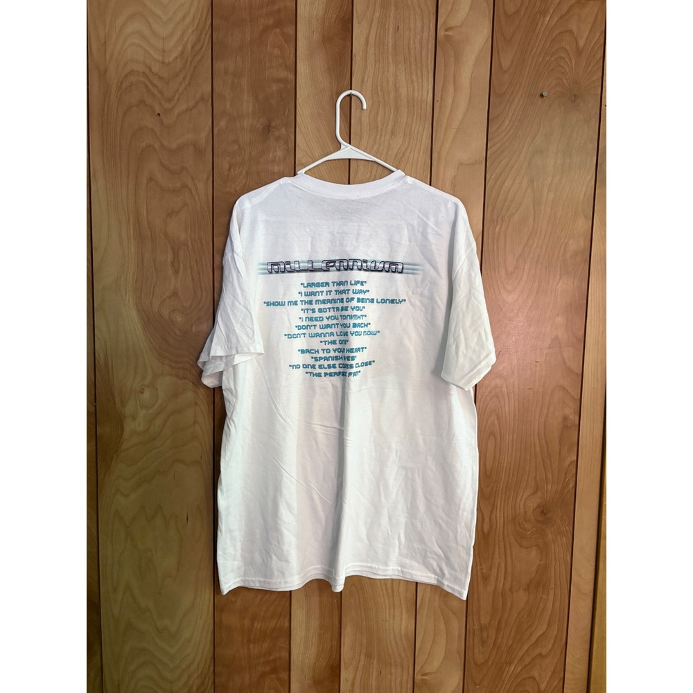 Backstreet Boys Millennium Graphic T-Shirt Mens L/XL White Music Band Tee 2021 - Picture 2 of 5